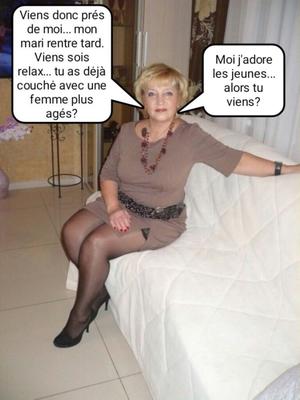 french caption (Français) mature coquine pour jeune timide