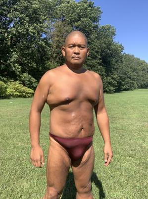 Ich in meinem Bikini im Bayonne Park Teil