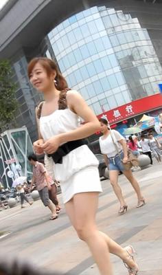 Cute Girl White dress