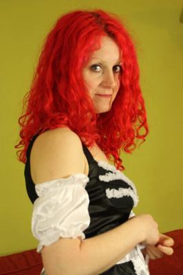 Uk amateur Daisy french maid striptease and anal