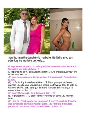 フランスの家族のフェイクとキャプション