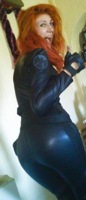Británico adolescente chav puta Viuda Negra Cosplay