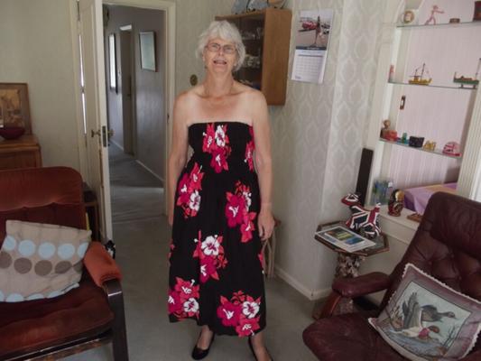 summer dress and stockings