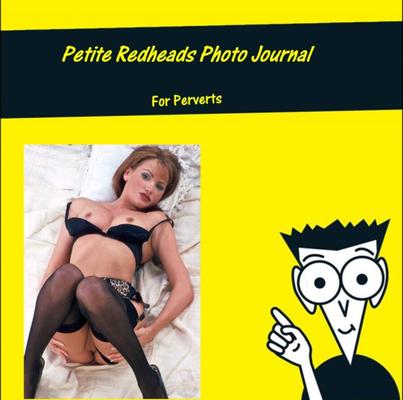 Petite Redheads Photo Journal on Stripping on white Beds