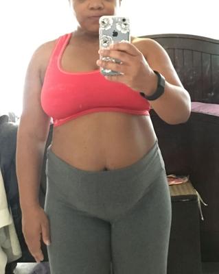 Chubby Black Wife in Sports Bra