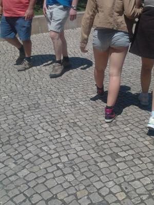 Candid legs in street