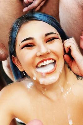 青い髪のふしだらな女のための偽物
