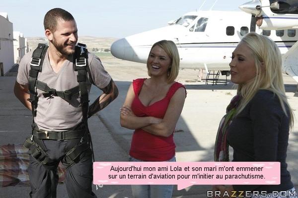 Saut en parachute (French caps story)