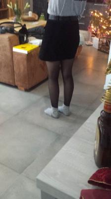 stepdaughter in pantyhose Stieftochter in Strumpfhose nylon