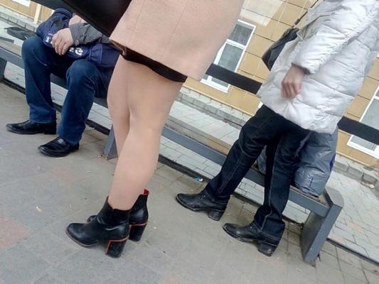 Russian girls in public places 20