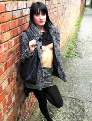 Nude Amateur Pics - Skinny Teen Outdoor Striptease