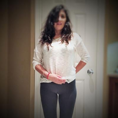 Amateur latina Cameltoe dedo de camello
