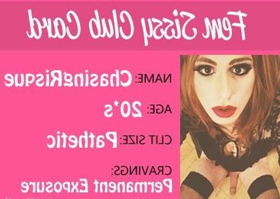 Dauerhaft entblößte Sissy Fagot ChasingRisque VOLLSTÄNDIGE GALERIE!
