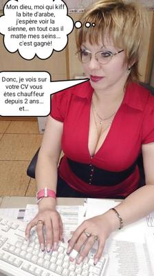 フランス語キャプション (Français) la secretaire kiff les arabes