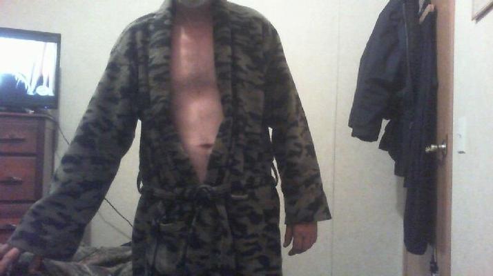 Taking off my robe