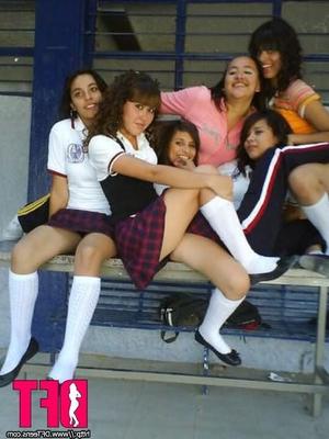 Colegialas colegiala falditas