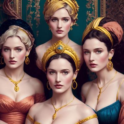AI Generated Odalisques