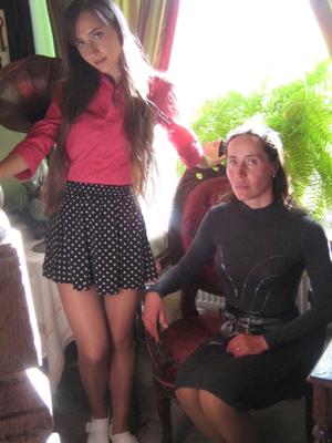 Russian teens in pantyhose