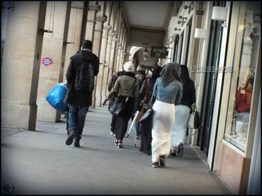 Candid Street In Paris: New Generation Hijab Whore