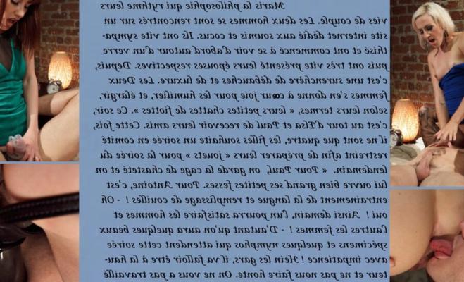 Las mujeres tienen control [Subtítulos en francés Femdom/Cuckhold/chastity]