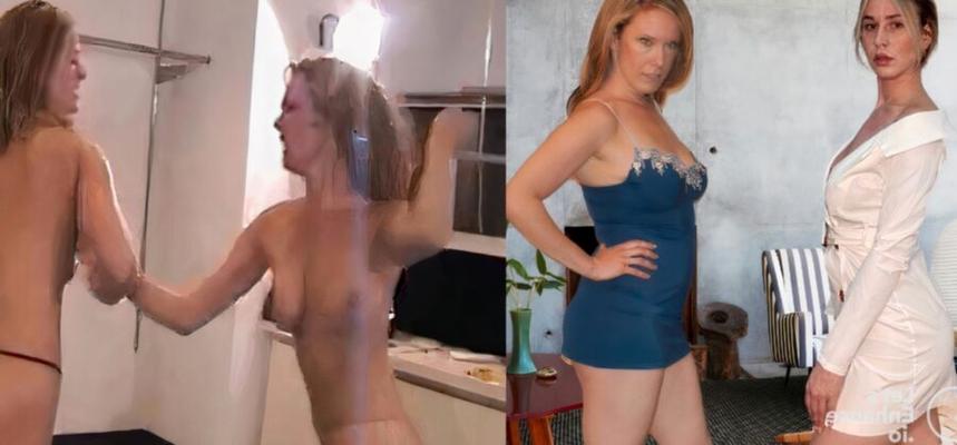 Combat de chats seins nus