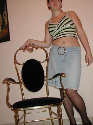 Ulrike german teen in pantyhose (Stuhl)