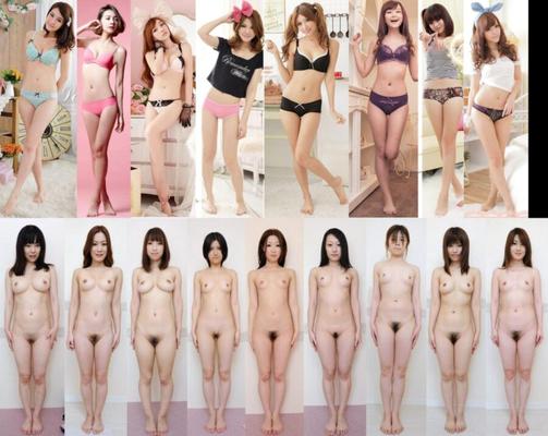 Asian Girls: Half naked vs. Totally nude?