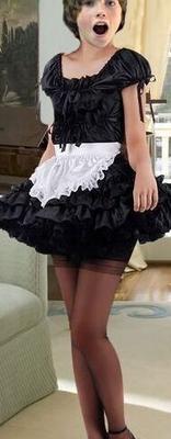 Sissy französische Dienstmädchen