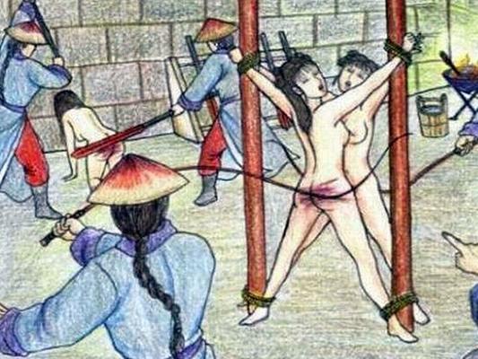 Obra de arte china sobre castigo corporal
