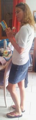 ma salope montre sa culotte