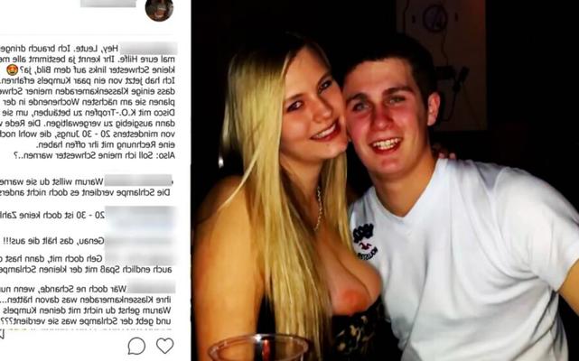 Social-Media-Beiträge (deutsche Bildunterschrift/Fake)
