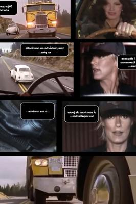 Garotas perseguidas por carros - legenda em francês