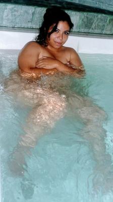 Branco BBW Na Jacuzzi