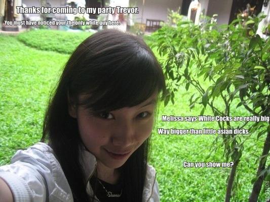 Asians for White Men Captions