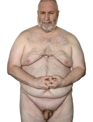 homme nu obèse