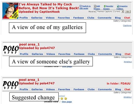Suggestion (a temporary gallery)