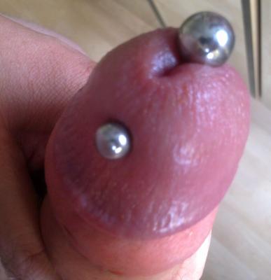 Huge pierced german cock