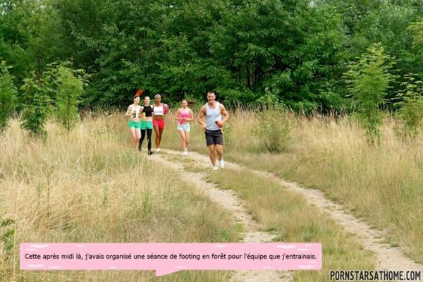 Jogging en forêt avec le coach