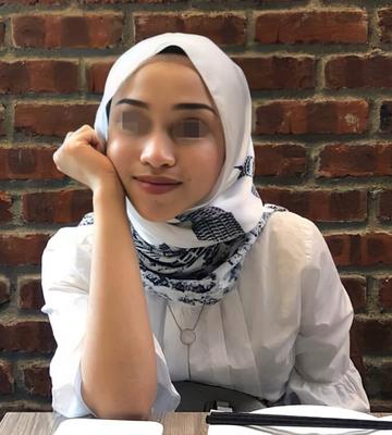角質のアジアのスインガーイスラム教徒のふしだらな女