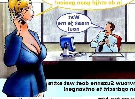 Zakenvrouw Suzanne fait tout pour vous aider.