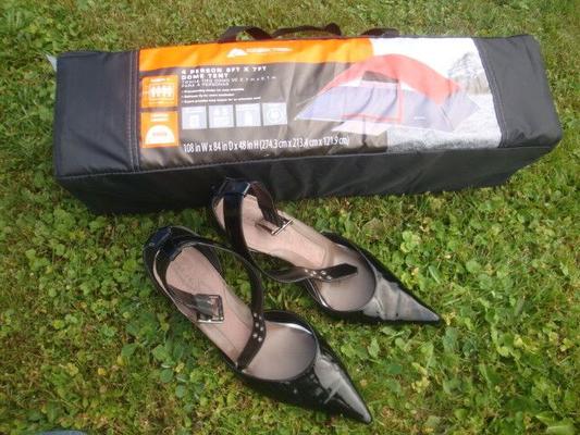 TAKING MY STINKY HEELS CAMPING,,GOING TO SNIFF THEM