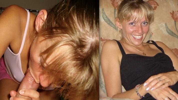 Vor und nach Blowjobs