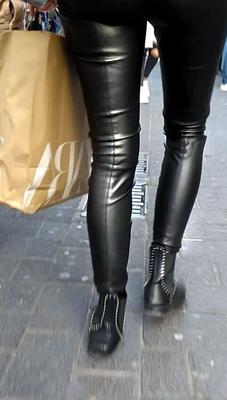 Candids German leather boots mistresses