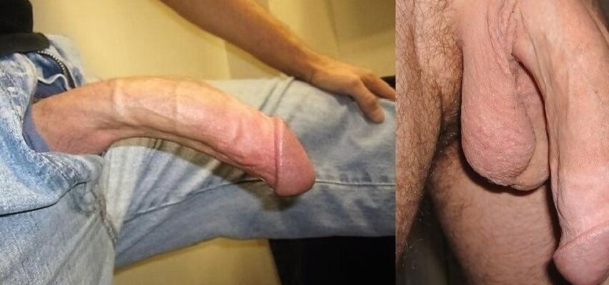 My soft dick and my hard dick