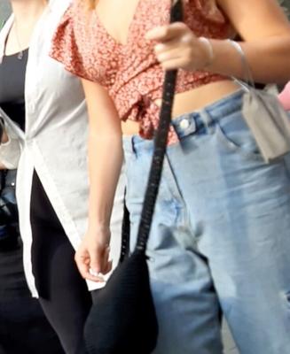 Braless Streetgirls