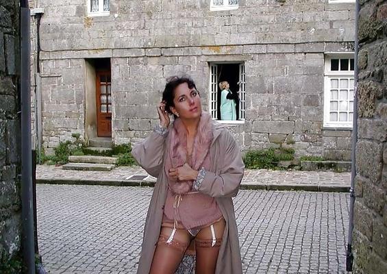 La française Nadine Clignotant à Locronan