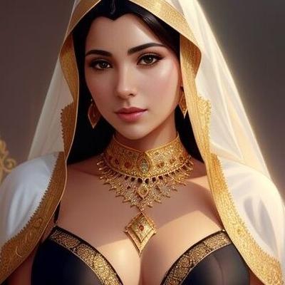 AI Generated Arab - Eastern Queens in Hijab and Lingerie