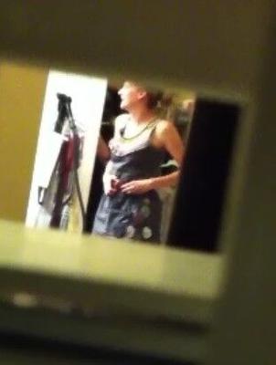 blonde utah neighbor undressing with hubby in the room