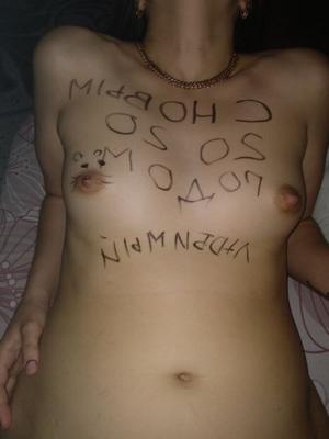 Russisches Bodywriting