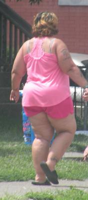 HUGE FAT Thighs GIANT Belly SSBBW in Shorts BBW ALERT